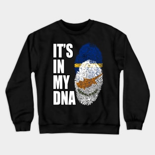 Cypriot And Nauruan Mix DNA Flag Heritage Crewneck Sweatshirt